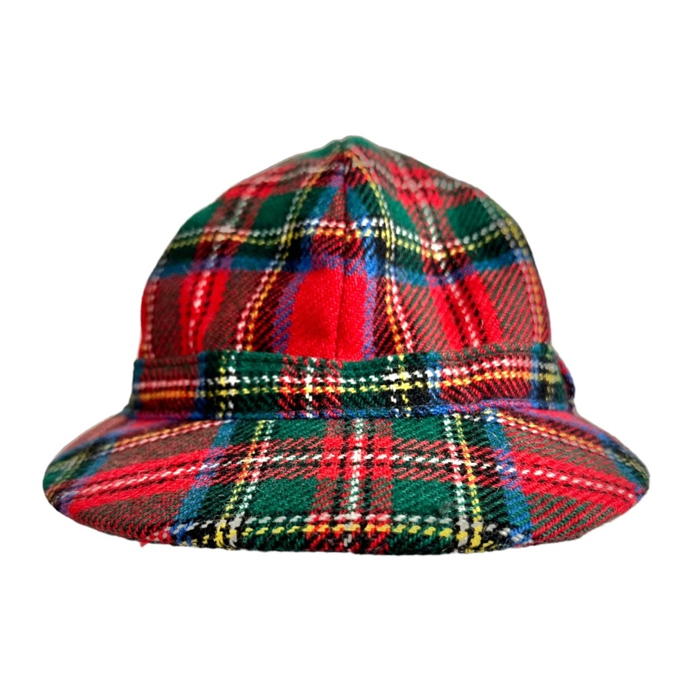 Lochcarron Classic Deerstalker Tartan Vintage Wool Hat Scotland Size Small 6 3/4